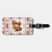 Étiquette À Bagage Motif géométrique de photo faite sur commande dans (Devant horizontal)