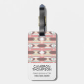 Étiquette À Bagage Motif géométrique de photo faite sur commande dans (Dos Vertical)