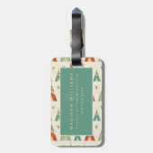 Étiquette À Bagage Motif géométrique de Teepee d'étape | de Geo de (Dos Vertical)