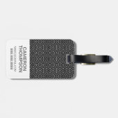 Étiquette À Bagage motif géométrique de texture Hexagons de photos pe (Dos horizontal)