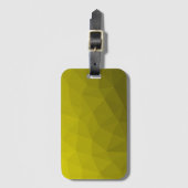 Étiquette À Bagage Motif géométrique dégradé foncé jaune (Devant Vertical)