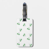 Étiquette À Bagage Motif Green Cherry (Dos Vertical)