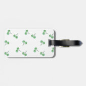 Étiquette À Bagage Motif Green Cherry (Dos horizontal)