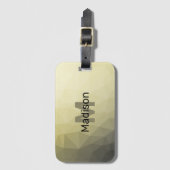 Étiquette À Bagage Motif gris clair gris foncé (Devant Vertical)