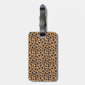 Étiquette À Bagage Motif guépard (Dos Vertical)