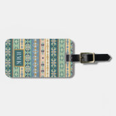 Étiquette À Bagage Motif indien extérieur d'étape | de Geo (Devant horizontal)