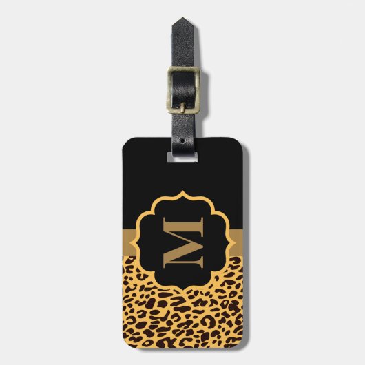 Étiquette À Bagage Motif léopard (Devant Vertical)