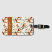 Étiquette À Bagage Motif Lily de tigre orange brûlé (Devant Horizontal)