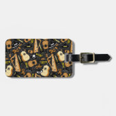 Étiquette À Bagage Motif Mariachi Band Instruments (Devant horizontal)