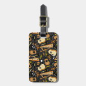 Étiquette À Bagage Motif Mariachi Band Instruments (Devant Vertical)