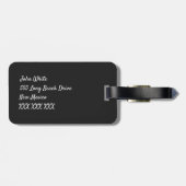 Étiquette À Bagage Motif Mariachi Band Instruments (Dos horizontal)