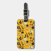 Étiquette À Bagage Motif Mariachi Instruments (Devant Vertical)