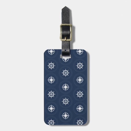 Étiquette À Bagage Motif maritime d'outil (Devant Vertical)