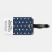 Étiquette À Bagage Motif maritime d'outil de photo faite sur commande (Dos horizontal)