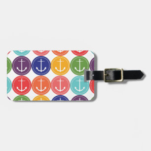 Étiquette À Bagage Motif mignon d'Ancres
