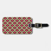 Étiquette À Bagage Motif moderne d'ikat (Devant horizontal)