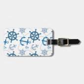 Étiquette À Bagage motif nautique (Devant horizontal)