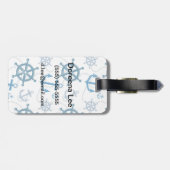 Étiquette À Bagage motif nautique (Dos horizontal)