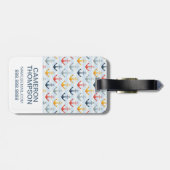 Étiquette À Bagage Motif nautique de photo faite sur commande avec (Dos horizontal)