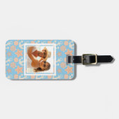 Étiquette À Bagage Motif nautique en pastel de photo faite sur (Devant horizontal)