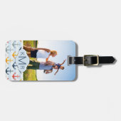 Étiquette À Bagage Motif nautique fait sur commande de photo et (Devant horizontal)