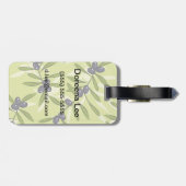Étiquette À Bagage Motif olive (Dos horizontal)