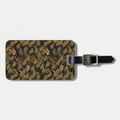 Étiquette À Bagage Motif oriental de dragon de mer (Devant horizontal)