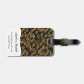 Étiquette À Bagage Motif oriental de dragon de mer (Dos horizontal)