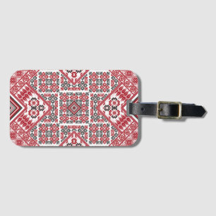 Étiquette À Bagage Motif palestinien de broderie 2