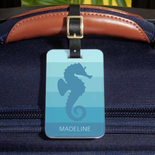 Étiquette À Bagage Motif personnalisé Turquoise Turquoise Bleu Vert G (Insitu Rectoal 2)