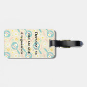 Étiquette À Bagage Motif petit-déjeuner (Dos horizontal)