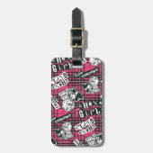 Étiquette À Bagage Motif Plaid Des Filles Hex (Devant Vertical)