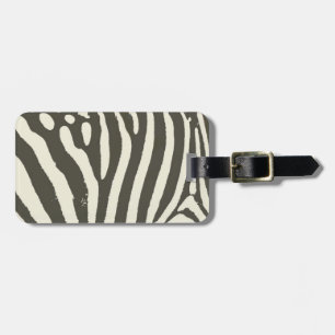 Étiquette À Bagage Motif Poster de animal Zebra Stripe