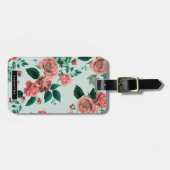 Étiquette À Bagage Motif rose (Devant horizontal)