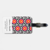 Étiquette À Bagage Motif rose de Suzani (Dos horizontal)
