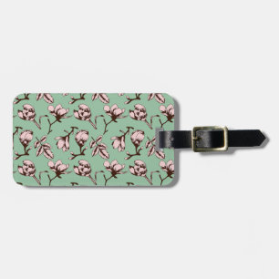 Étiquette À Bagage Motif sans couture avec bourgeons floraux des arbr