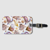 Étiquette À Bagage Motif Sea Life 4 (Devant Horizontal)