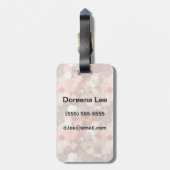 Étiquette À Bagage Motif simple - cercles (Dos Vertical)