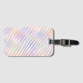 Étiquette À Bagage Motif simple moderne à bandes arc-en-ciel (Devant Horizontal)