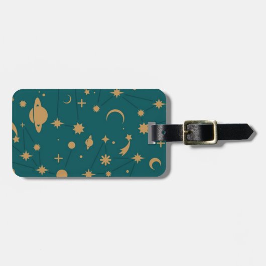 Étiquette À Bagage motif spatial (Devant horizontal)