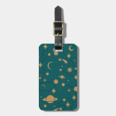 Étiquette À Bagage motif spatial (Devant Vertical)
