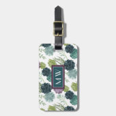 Étiquette À Bagage Motif succulent de collection de bonheur de plante (Devant Vertical)