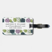 Étiquette À Bagage Motif succulent de collection de bonheur de plante (Dos horizontal)