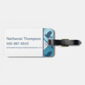 Étiquette À Bagage MOTIF Tartan RAVENCLAW™ (Dos horizontal)