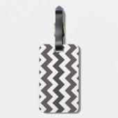 Étiquette À Bagage Motif tendance Chevron Zigzag 7 (Dos Vertical)