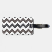 Étiquette À Bagage Motif tendance Chevron Zigzag 7 (Dos horizontal)