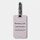 Étiquette À Bagage motif trié 2 (Dos Vertical)