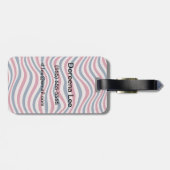 Étiquette À Bagage motif trié 2 (Dos horizontal)