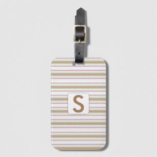 Étiquette À Bagage Motif trié ・ Monogramme