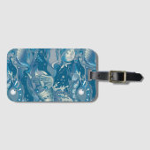 Étiquette À Bagage Motif tropical de mer (Devant Horizontal)